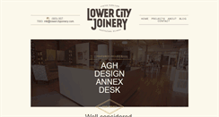 Desktop Screenshot of lowercityjoinery.com
